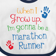 thumbnail image 4 of Inktastic Marathon Runner Future Boys or Girls Baby Bib, 4 of 4