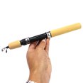 thumbnail image 4 of Winter Shrimp Fishing Rod Ice Fishing Rod Metal Carbon Fishing Rod Slip Wood Color Handle, 4 of 6