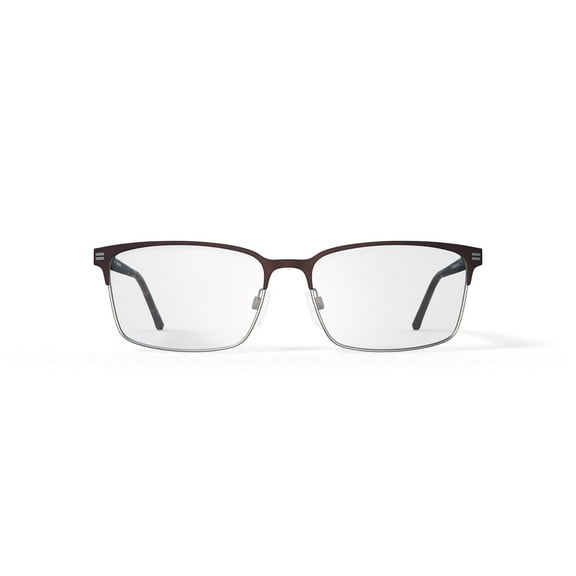 Geoffrey Beene XL G449 Brown Rectangular Eyeglasses