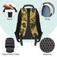thumbnail image 4 of Pzuqiu Yellow Tractor Personalized Backpack for School Kids Boys Large Capacity Customized Schoolbags with Side Pockets Bookbags 17 Inches Custom Backpacks with Name Ages 8-12, 4 of 7