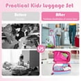 thumbnail image 7 of Kadyn Luggage, Luggages Spinner Suitcase,2 Pieces ABS Kids Suitcase Backpack Luggage Set, 7 of 7