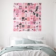 thumbnail image 2 of Idea4wall 3pcs Bold Pink Empowering and Trapical Stylish Graphic Wall Murals, Removable Self-Adhesive Stick Wallpaper Large Wall Stickers for Home Decorative, 72"x72", 2 of 5