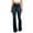 Dark Blue, variant on Women's High Waist Pocket Wide Leg Jeans Flared Skinny Button Trousers