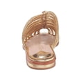 thumbnail image 5 of Cecelia New York Gloria Slide Sandal Golden Metallic Slip On Flats Caged Mules (Golden Haze Metallic, 5.5), 5 of 7