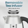 thumbnail image 4 of CHEFMAN Lightning High-Powered Electric Kettle, 1.8L 1750W, Rapid Boil 2 Cups in 2 Minutes, BPA Free Cordless Tea Kettle with Digital Temper, 4 of 8
