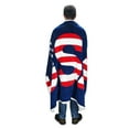 thumbnail image 4 of Sherpa Fleece Blanket National Flag Print Patriotic Plush Soft Warm Reversible Polar Throw for Couch Bed by Catalon, 4 of 6