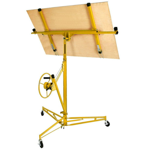 Drywall Lift 11' Construction Rolling Caster Wheel Lockable Tool Panel Lift Drywall Panel Hoist