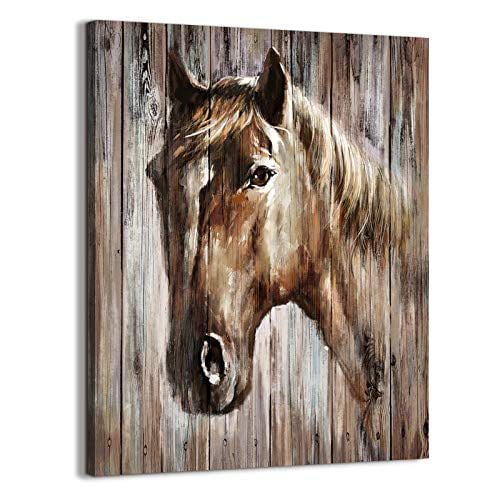 Horse in Landscape Photograph Physical Print Color Horse Wall Art Western Country Photography