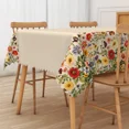 thumbnail image 3 of Nanqianyi Floral Edge Tablecloth,Waterproof Reusable Rectangle Table Cover for Kitchen Dining Party,60"x70", 3 of 6