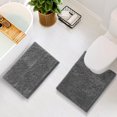 thumbnail image 3 of Alfombras de baño de chenilla Hearth & Harbor gris 43 x 61 y 51 x 61 cm, 3 of 9
