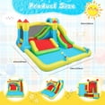 thumbnail image 6 of Veeboto Inflatable Water Slide with Blower, Water Park with Ball Pool, Slide, Boxing Ring, Climbing Wall, Basketball Stand, Indoor Outdoor Bounce House for Backyard Party, Birthday Gift, Wet & Dry, 6 of 8