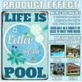 thumbnail image 3 of Life Is Better By The Pool Swimming Pool Tin Sign Decorations Pool Metal Sign Outdoor Decor for Beach Home Bar Pool Deck Backyard Fence Walls 12X 8 Inches, 3 of 7