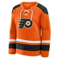thumbnail image 4 of Women's Fanatics  Orange Philadelphia Flyers Icing Long Sleeve Lace Up Sweatshirt, 4 of 6