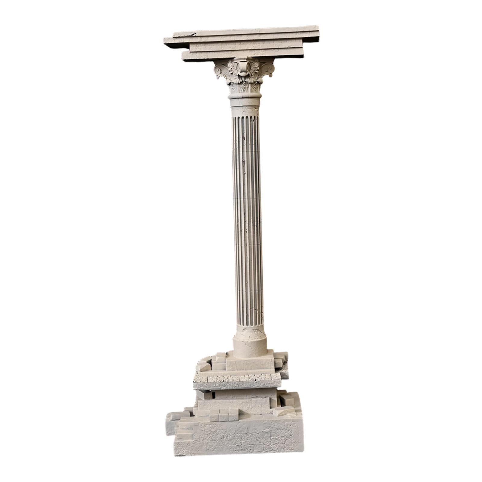 CarpNettore Roman Column Decoration Resin Aquarium Decoration Aquarium Decor Mini 18.5cm Set A
