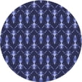 thumbnail image 1 of Ahgly Company Tapis d'Intérieur Ronds Transitionnels Lavables à la Machine Bleu Minuit, 4 Pieds Rond, 1 of 7