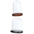 thumbnail image 1 of Cúpula transparente con base de madera.,Cúpula de vidrio con base,Campana de cristal,Cúpula de exhibición de vidrio,Cubierta de vidrio,Botella de paisaje de jardín,Soporte de bricolaje, 1 of 9