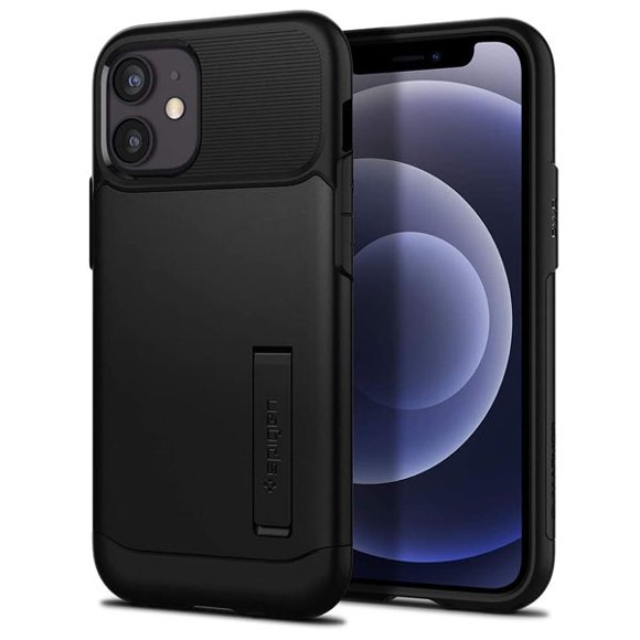 Funda Para iPhone 12 Mini Spigen Slim Armor Uso Rudo Negro Original Spigen Slim Armor/Negro