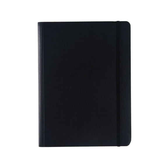 Fabriano Ecoqua Plus Hidden Spiral-Bound Notebook, 5.8" x 8.3", A5, Dotted, Black