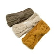 thumbnail image 2 of TELOLY Headbands for Women,Yarn Head Wraps,Elastic Headbands for Women,Milky White, 2 of 5