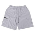 thumbnail image 2 of Men's Casual Mid - Waist Cargo Shorts - Solid Polyester, Loose Fit, Drawstring, for Basketball, Fitness & Daily Wear, 2 of 6