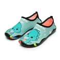 thumbnail image 2 of Gubotare Kids Water Shoes Little Kids Toddler Water Shoes Barefoot Aqua Socks Kids Swim Shoes for Beach Pool Surfing Yoga (Green,Big Kids 3.5), 2 of 5