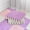 Beige, Light Pink, Mauve, variant on 10PCS 11.8 x 11.8 x 0.4 in Fluffy Plush Foam Mat,Square Interlocking Carpet Tiles with Border for Parlor Bedroom Decoration