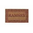 thumbnail image 1 of CocoMatsNMore Personalized Red Leafy Vines Doormats with Vinyl Backing 22" x 36", 1 of 1