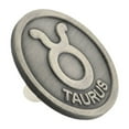 thumbnail image 2 of PinMart's Antique Silver Taurus Zodiac Pin, 2 of 3