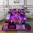 thumbnail image 1 of Erosebridal Cute Cheerleader Coverlet Set Queen, Princess Dance Bedding Set, Patchwork Decor, 3-Piece, 1 of 5