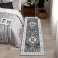 thumbnail image 4 of Rug Entry Rug Washable Rugs Boho Rug Non Slip Small Rugs Blue Rug Door Mat Tribal Throw Rugs Bathroom Rugs Oriental Rug Carpet for Bedroom Stain Resistant Entryway Rugs Indoor Rug, 4 of 9