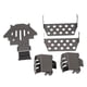 thumbnail image 4 of Placa protectora de chasis BuyWeek Conjunto de armaduras de chasis RC Acero inoxidable Negro, 4 of 14