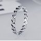 thumbnail image 5 of Anillo de corazón para mujer, bonita banda de corazón liso, delicado compromiso, promesa, anillos de boda, joyería, 5 of 5