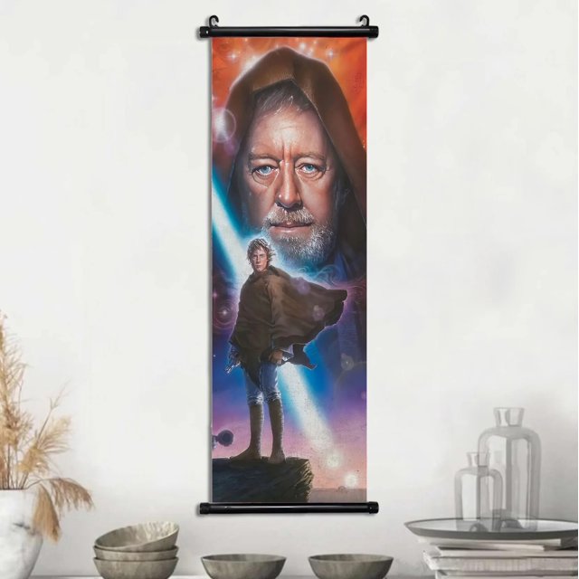 Póster de Star Wars de Disney, obra de arte de pared de la película Darth Vader, pintura en lienzo de Skywalker, impresión de imagen, desplazamiento colgante, arte decorativo para el hogar