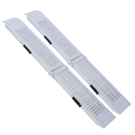 Loading Ramps Pack of 2 Folding Ramp, 950 lbs Max Folding Ramp for Moto and Bike Access ramp, Resistant and Convenient Size 63'',