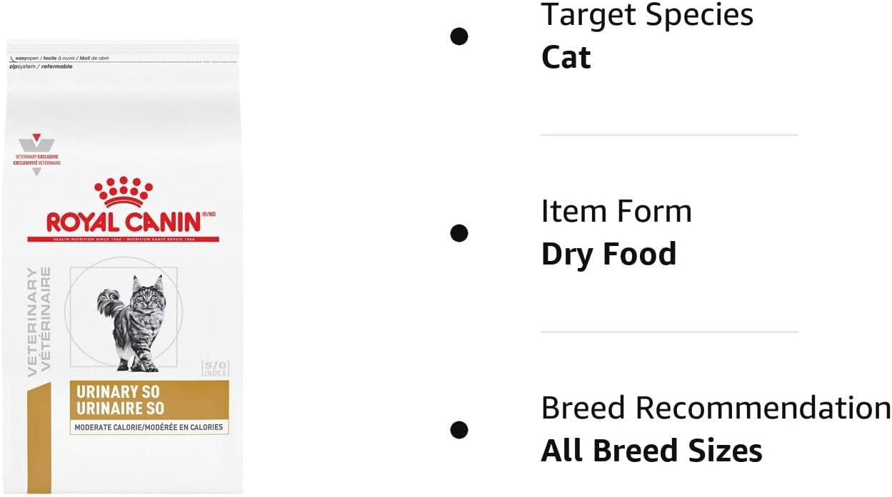 Royal Canin® Feline Urinary SO Moderate Calorie Dry Cat Food, 3.3 lb