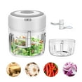 thumbnail image 1 of CC TOY Mini Garlic Press Vegetable Chopper Masher Machine USB Kitchen Gadgets, 1 of 6