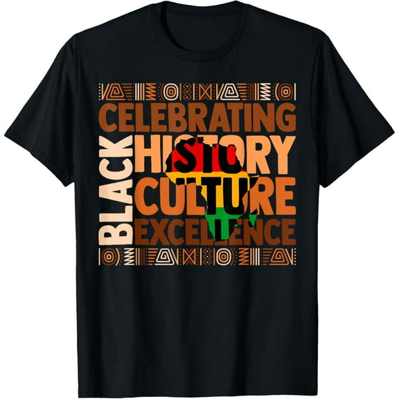 Celebrating Black History Culture Excellence T-Shirt Shirts