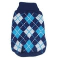 thumbnail image 5 of Pet Life LLC SW1BKMD Argyle Style Ribbed Fashion Pet Sweater, 5 of 6