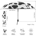 thumbnail image 3 of FORMRS Travel Umbrella Folding Auto Open Close Windproof Rain UV Protection, Cow Spots, 3 of 8
