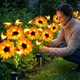 thumbnail image 5 of Luces solares para jardín Hortsun, 2 piezas, girasol y abeja, 69 cm, 5 of 6