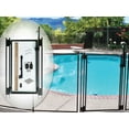 thumbnail image 3 of 2.5Wx4Hft Pool Fence DIY Gate, Black, Self-Closing, Self-Latching & Flat Top, 3 of 3