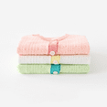 thumbnail image 5 of LYMAYTER Kids Girls Knit Cardigan Jacket Newborn Thin Long Sleeve Sweater Coats Toddler Cotton Cardigan Outerwear for 4 Months - 8 Years, 5 of 10