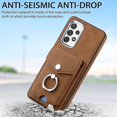 thumbnail image 2 of For Samsung Galaxy A23 Electroplating Skin-feel Leather Ring Card Wallet Phone Case(black), 2 of 5