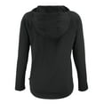 thumbnail image 3 of Women's Cutter & Buck Black Kansas City Chiefs Coastline Epic Comfort Eco Recycled Long Sleeve Hoodie T-Shirt, 3 of 3