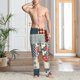 thumbnail image 2 of Balery Patchwork In Country Style Pantalones de pijama para hombre, pijama ultraligero, pantalón de descanso-Large, 2 of 6