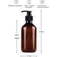 thumbnail image 2 of Pump Bottle Dispenser, 10oz/300ml Empty Plastic Refillable Lotion Soap Shampoo Dispenser Containers with Pump Multipurpose for Cosmetic Kitchen Bathroom, 2 of 7