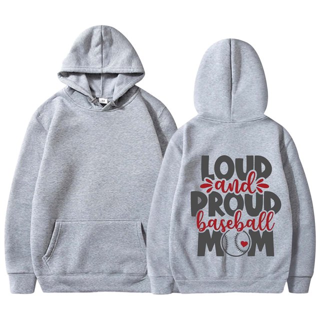 WEAIXIMIUNG Off The Shoulder Sweatshirt Women's Baseball Lettering Slogan Print Pocket Drawstring Print Hoodie