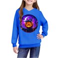 thumbnail image 5 of bbymog Halloween Pumpkin Printed Hoodies for Girls 10-12 Boys Long Sleeve Pullover Hoodie Sweatshirt Fall Casual Sweatshirts for Teen Girls Blue E 3 Years, 5 of 10