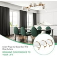thumbnail image 4 of M METERXITY 44-Pack Gold Curtain Rings with Eyelet, Rustproof Metal Rings for Curtain Rods, 1.5 Inch Interior Diameter Drapery Rings for Curtain Rods for Hanging Drapes/Hats/Towels, 4 of 7