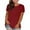 Wine, variant on Sodopo Women's Solid T-Shirt, Summer Loose Fit Short Sleeve Scoop Neck Tee, Easy Comfort Plus Size Tops for Women, Women’s Swing Tee Shirt Blouse